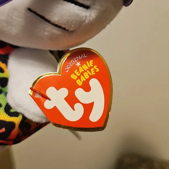 5.5" Hello Kitty TY Plush w Rainbow Leopard Print 2017 - Picture 3 of 6